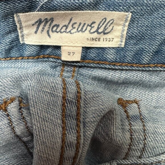 Madewell The Perfect Summer Short Denim High-Rise Cut-Off Frayed Hem Boho Sz 27 - Picture 4 of 5